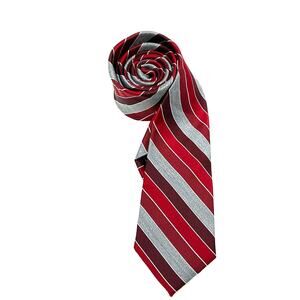 Express Striped Silk Blend Tie